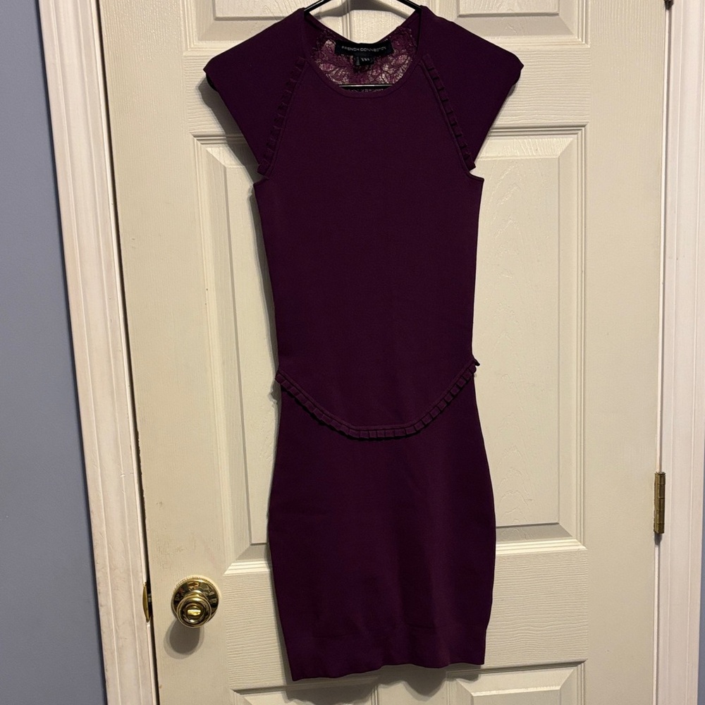 French Connection Purple Bodycon Dress 4